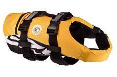 Ezydog Dog Flotation Device yellow with black straps